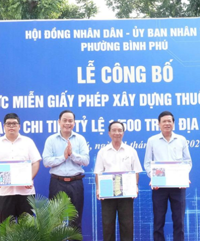 TP.HCM: Phường Bình Phú công bố khu vực miễn giấy phép xây dựng